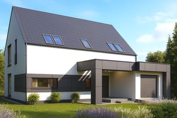  Projekt domu Lotus (WOW1033) - projekt domu parterowego z poddaszem - Zdjęcie 1