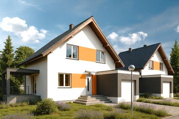  Projekt domu Twins 1 (WOW1037) - projekt domu parterowego z poddaszem - Zdjęcie 1