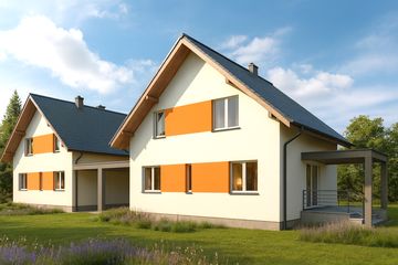  Projekt domu Twins 1 (WOW1037) - projekt domu parterowego z poddaszem - Zdjęcie 2