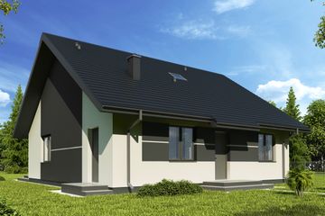  Projekt domu Westa (WOW1040) - projekt domu parterowego - Zdjęcie 3