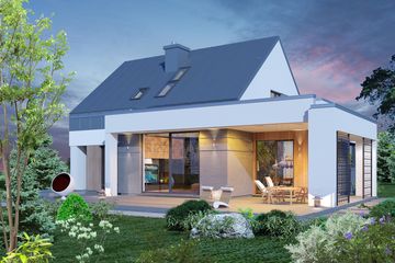  Projekt domu Domidea 95 (WAC1113) - projekt domu parterowego z poddaszem - Zdjęcie 3