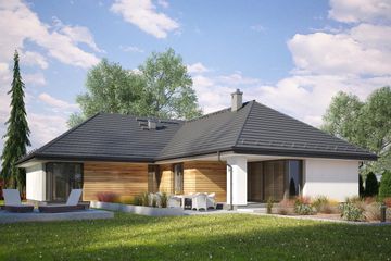  Projekt domu Dla Melomana 1E (KKD1014) - projekt domu parterowego - Zdjęcie 1