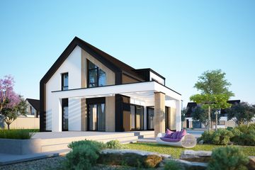  Projekt domu Senimona 8 (KKF1031) - projekt domu parterowego z poddaszem - Zdjęcie 3