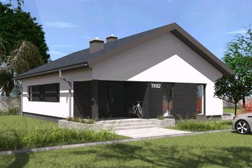  Projekt domu TK82 (WBE1011) - projekt domu parterowego - Zdjęcie 1