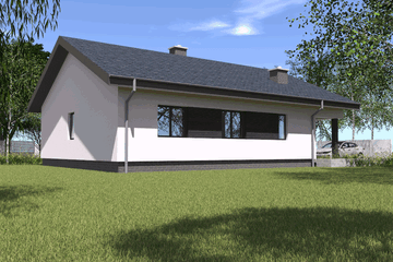  Projekt domu TK82 (WBE1011) - projekt domu parterowego - Zdjęcie 10