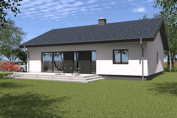  Projekt domu TK82 (WBE1011) - projekt domu parterowego - Zdjęcie 9