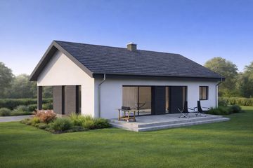  Projekt domu TK82 (WBE1011) - projekt domu parterowego - Zdjęcie 9