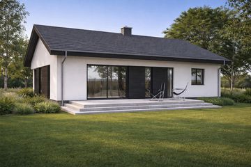  Projekt domu TK82 (WBE1011) - projekt domu parterowego - Zdjęcie 2