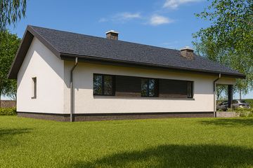  Projekt domu TK82 (WBE1011) - projekt domu parterowego - Zdjęcie 2