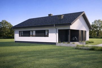  Projekt domu TK82 (WBE1011) - projekt domu parterowego - Zdjęcie 3