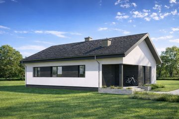  Projekt domu TK82 (WBE1011) - projekt domu parterowego - Zdjęcie 4