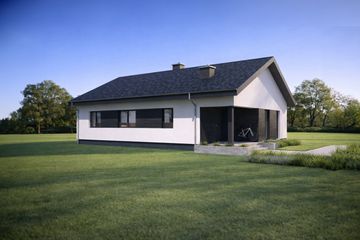  Projekt domu TK82 (WBE1011) - projekt domu parterowego - Zdjęcie 5