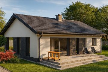  Projekt domu TK82 (WBE1011) - projekt domu parterowego - Zdjęcie 6