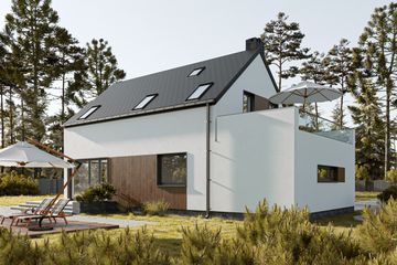  Projekt domu Dingo (1712) (KRD2855) - projekt domu parterowego z poddaszem - Zdjęcie 4