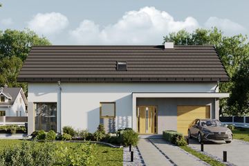  Projekt domu Liana (1710) (KRD2861) - projekt domu parterowego z poddaszem - Zdjęcie 2