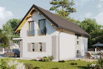  Projekt domu Liana (1710) (KRD2861) - projekt domu parterowego z poddaszem - Zdjęcie 4