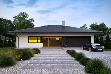  Projekt domu Irysek 6 (BSE1191) - projekt domu parterowego - Zdjęcie 1