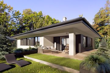  Projekt domu Irysek 6 (BSE1191) - projekt domu parterowego - Zdjęcie 2