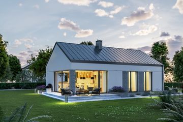  Projekt domu D297 (WAI1413) - projekt domu parterowego - Zdjęcie 3