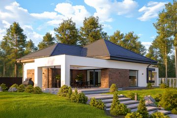  Projekt domu Sej-pro 076 energo (ELW1051) - projekt domu parterowego - Zdjęcie 1