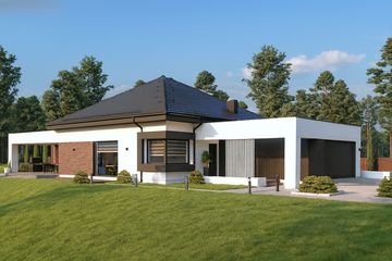  Projekt domu Sej-pro 076 energo (ELW1051) - projekt domu parterowego - Zdjęcie 3