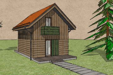  Projekt domu Mini Mini - Kaszuby (GDE1019) - projekt domu parterowego z poddaszem - Zdjęcie 1