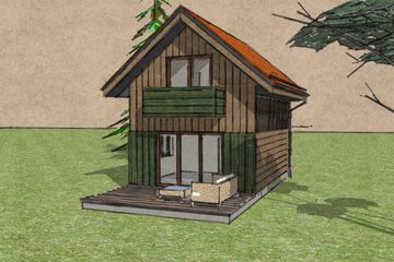  Projekt domu Mini Mini - Kaszuby (GDE1019) - projekt domu parterowego z poddaszem - Zdjęcie 2
