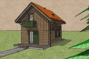  Projekt domu Mini Mini - Kaszuby (GDE1019) - projekt domu parterowego z poddaszem - Zdjęcie 4