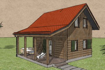  Projekt domu Mini Mini - Kaszuby 2 (GDE1020) - projekt domu parterowego z poddaszem - Zdjęcie 1