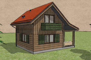  Projekt domu Mini Mini - Kaszuby 2 (GDE1020) - projekt domu parterowego z poddaszem - Zdjęcie 3