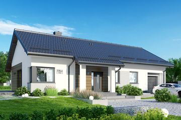  Projekt domu APS 336 wariant 3 + G (LUA1513) - projekt domu parterowego - Zdjęcie 1