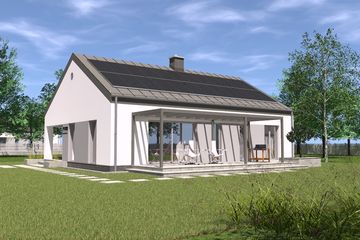  Projekt domu TK82S (WBE1004) - projekt domu parterowego - Zdjęcie 1