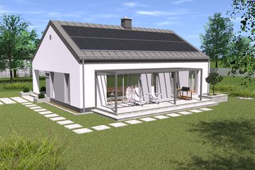  Projekt domu TK82S (WBE1004) - projekt domu parterowego - Zdjęcie 3