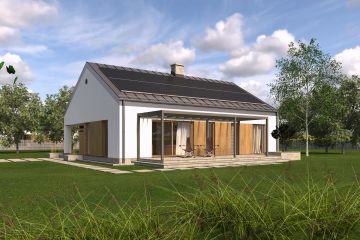Projekt domu TK82S - parterowy dom o powierzchni 100,27 m², dach dwuspadowy - ujęcie 4