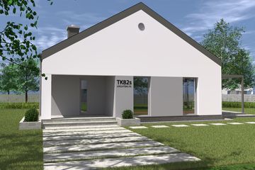  Projekt domu TK82S (WBE1004) - projekt domu parterowego - Zdjęcie 4