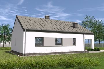  Projekt domu TK82S (WBE1004) - projekt domu parterowego - Zdjęcie 6