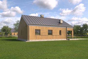  Projekt domu TK102SD (WBE1005) - projekt domu parterowego - Zdjęcie 6