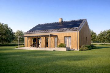  Projekt domu TK102SD (WBE1005) - projekt domu parterowego - Zdjęcie 1