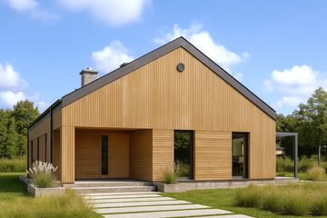  Projekt domu TK102SD (WBE1005) - projekt domu parterowego - Zdjęcie 1