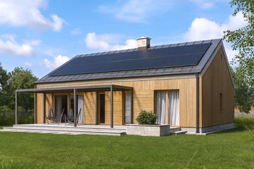  Projekt domu TK102SD (WBE1005) - projekt domu parterowego - Zdjęcie 3