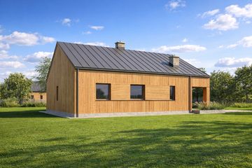  Projekt domu TK102SD (WBE1005) - projekt domu parterowego - Zdjęcie 3