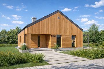  Projekt domu TK102SD (WBE1005) - projekt domu parterowego - Zdjęcie 5