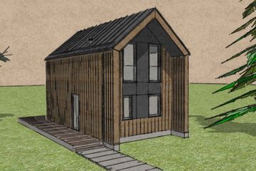  Projekt domu Mini Mini - Stodoła 2 (GDE1021) - projekt domu parterowego z poddaszem - Zdjęcie 1