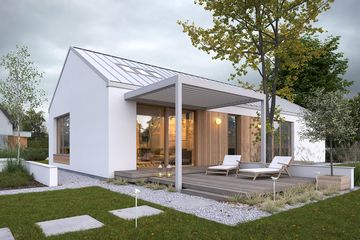  Projekt domu Radosny 2 (WAW1141) - projekt domu parterowego - Zdjęcie 3