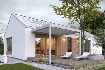  Projekt domu Radosny 2 (WAW1141) - projekt domu parterowego - Zdjęcie 1