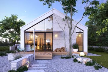  Projekt domu Radosny 1 (WAW1140) - projekt domu parterowego - Zdjęcie 1