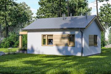  Projekt domu letniskowego D310 (WAI1415) - projekt domu parterowego - Zdjęcie 2