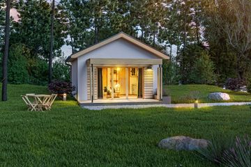  Projekt domu letniskowego D310 (WAI1415) - projekt domu letniskowego parterowego - Zdjęcie 3