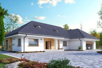  Projekt domu Tytan (BSA2289) - projekt domu parterowego z poddaszem - Zdjęcie 1