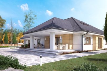  Projekt domu Tytan (BSA2289) - projekt domu parterowego z poddaszem - Zdjęcie 2
